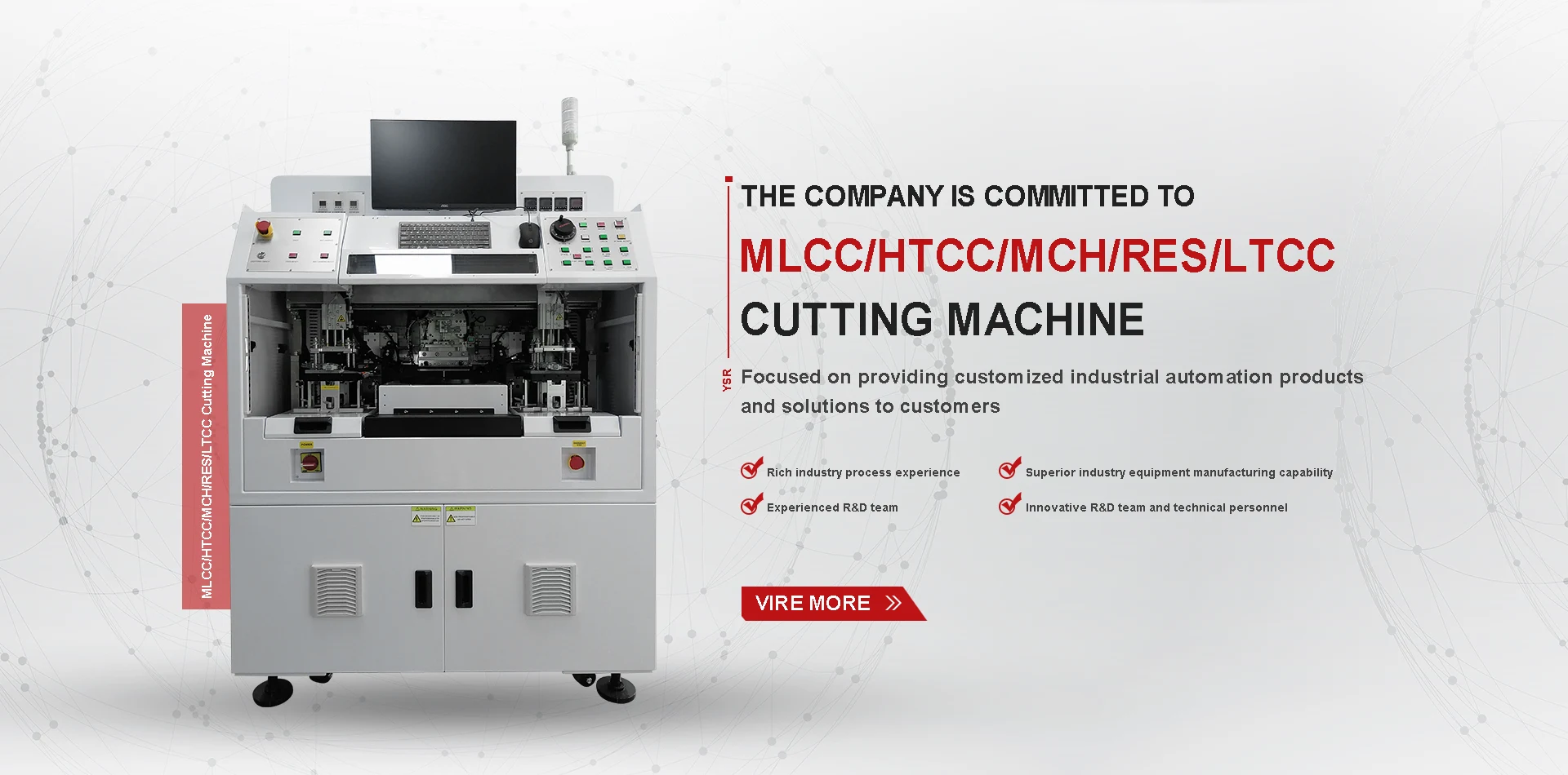 MLCC/HTCC/MCH/RES/LTCC Cutting Machine Manufacturer